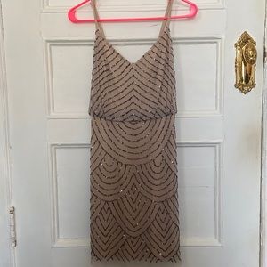 Embellished evening gowned